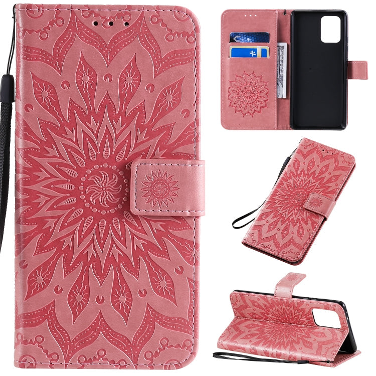 Pressed Printing Sunflower Pattern Horizontal Flip PU Leather Case with Holder & Card Slots & Wallet & Lanyard, Series 4 My Store