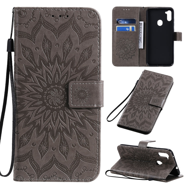 Pressed Printing Sunflower Pattern Horizontal Flip PU Leather Case with Holder & Card Slots & Wallet & Lanyard, Series 3 My Store