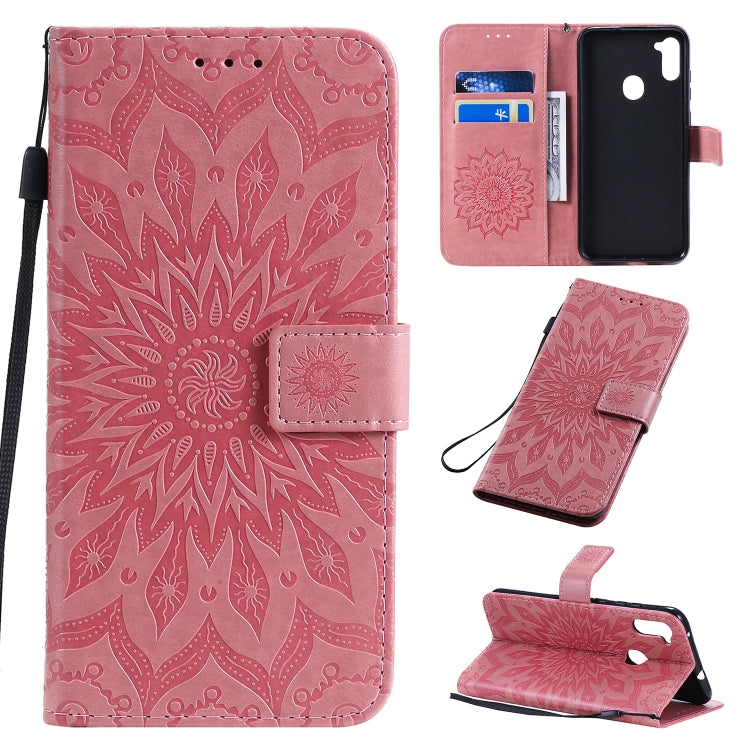 Pressed Printing Sunflower Pattern Horizontal Flip PU Leather Case with Holder & Card Slots & Wallet & Lanyard, Series 3 My Store