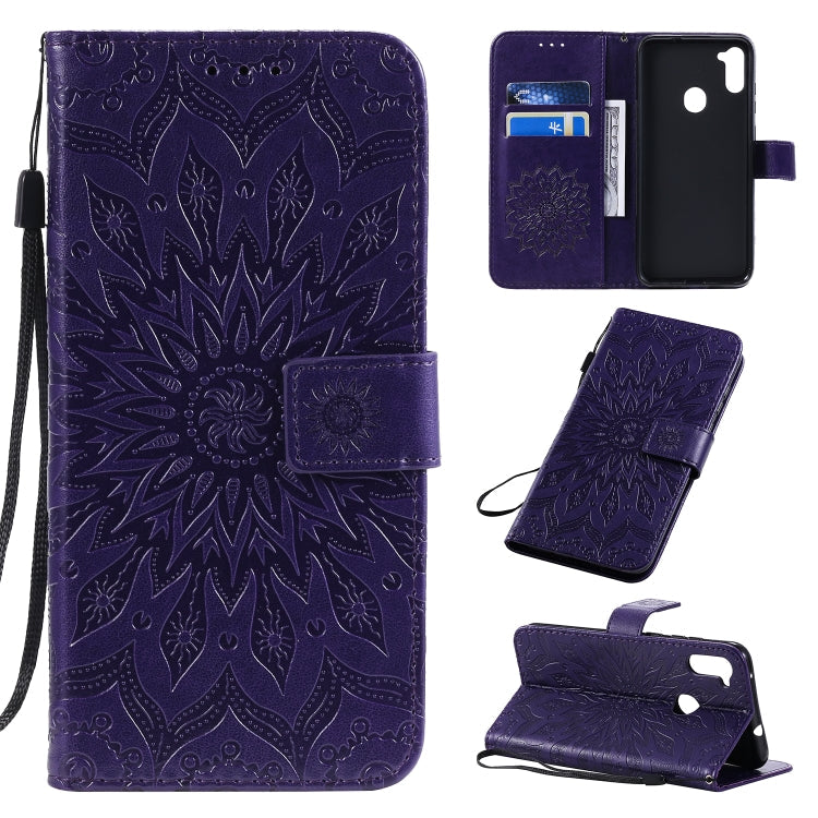 Pressed Printing Sunflower Pattern Horizontal Flip PU Leather Case with Holder & Card Slots & Wallet & Lanyard, Series 3 My Store