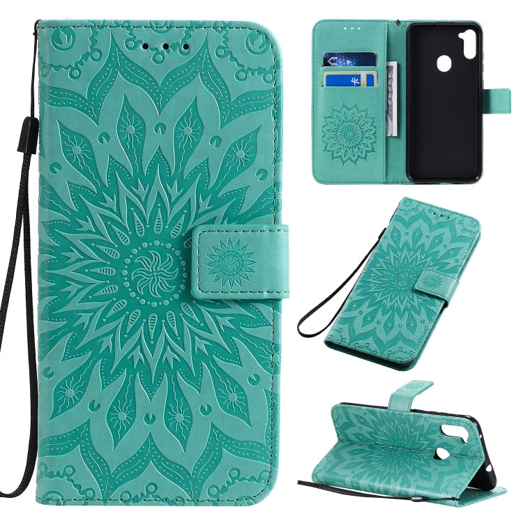 Pressed Printing Sunflower Pattern Horizontal Flip PU Leather Case with Holder & Card Slots & Wallet & Lanyard, Series 3 My Store