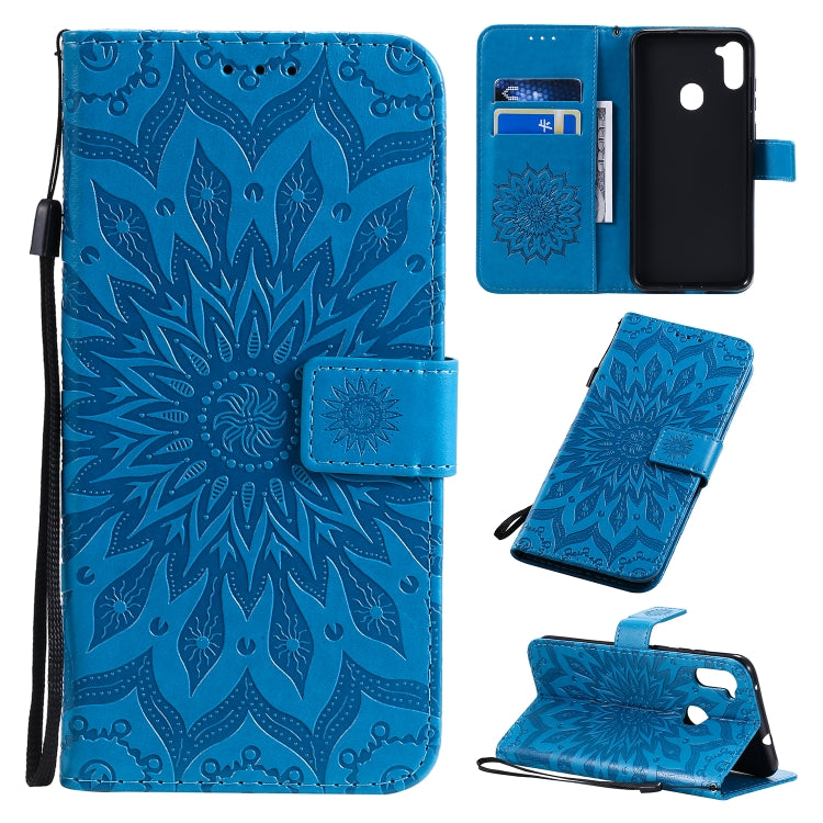 Pressed Printing Sunflower Pattern Horizontal Flip PU Leather Case with Holder & Card Slots & Wallet & Lanyard, Series 3 My Store