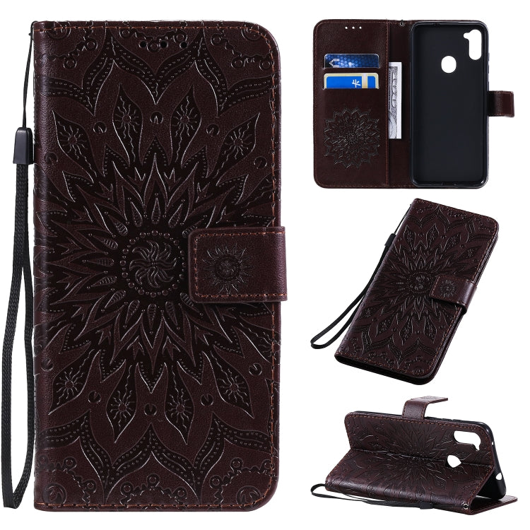 Pressed Printing Sunflower Pattern Horizontal Flip PU Leather Case with Holder & Card Slots & Wallet & Lanyard, Series 3 My Store