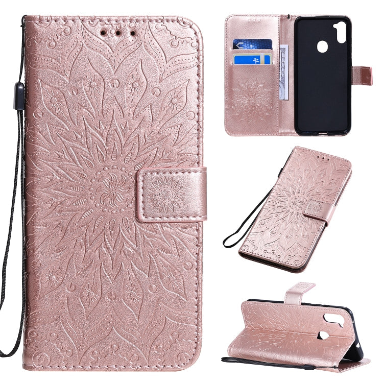 Pressed Printing Sunflower Pattern Horizontal Flip PU Leather Case with Holder & Card Slots & Wallet & Lanyard, Series 3 My Store