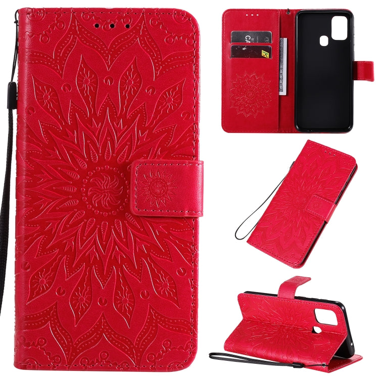 Pressed Printing Sunflower Pattern Horizontal Flip PU Leather Case with Holder & Card Slots & Wallet & Lanyard, Series 3 My Store