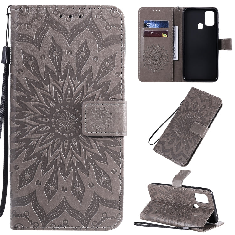 Pressed Printing Sunflower Pattern Horizontal Flip PU Leather Case with Holder & Card Slots & Wallet & Lanyard, Series 3 My Store