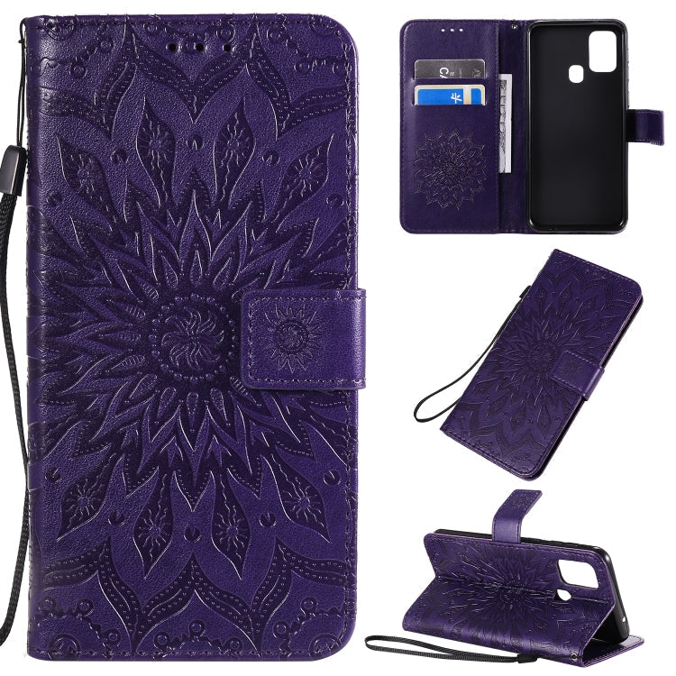 Pressed Printing Sunflower Pattern Horizontal Flip PU Leather Case with Holder & Card Slots & Wallet & Lanyard, Series 3 My Store