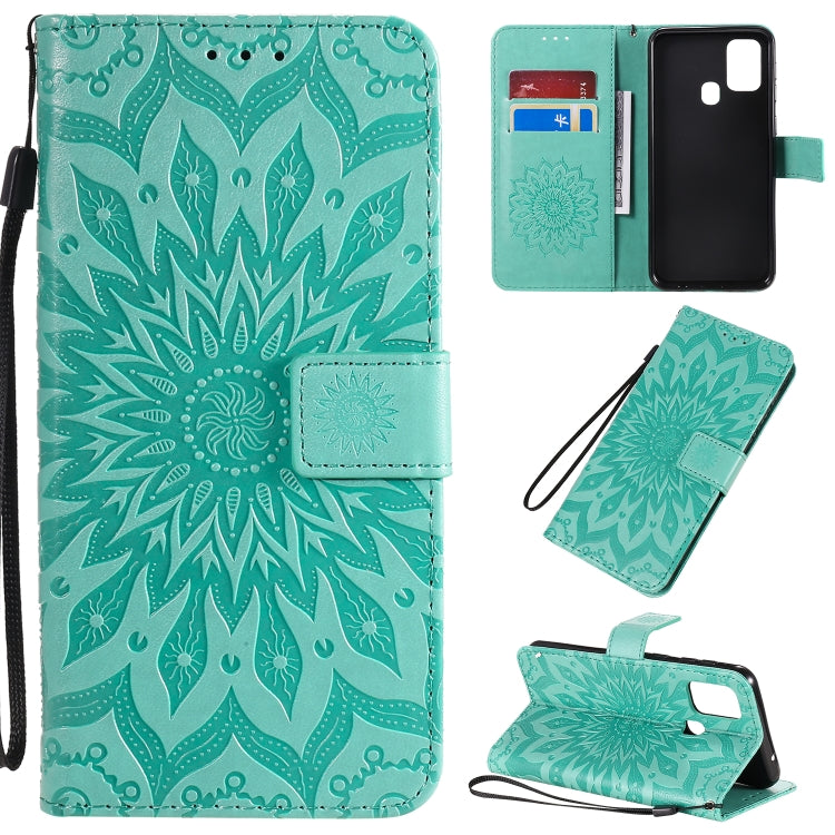 Pressed Printing Sunflower Pattern Horizontal Flip PU Leather Case with Holder & Card Slots & Wallet & Lanyard, Series 3 My Store