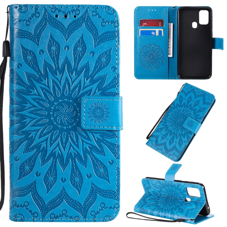 Pressed Printing Sunflower Pattern Horizontal Flip PU Leather Case with Holder & Card Slots & Wallet & Lanyard, Series 3 My Store