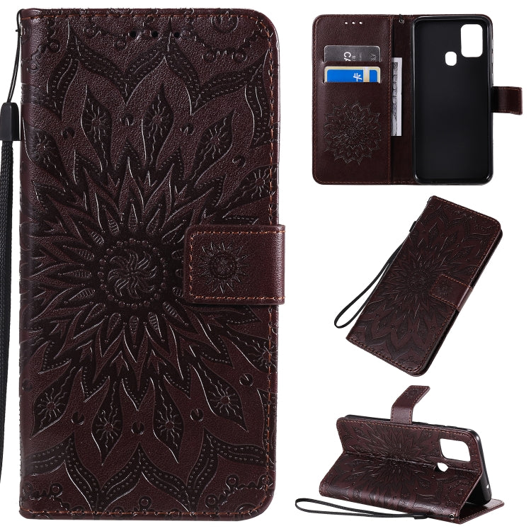 Pressed Printing Sunflower Pattern Horizontal Flip PU Leather Case with Holder & Card Slots & Wallet & Lanyard, Series 3 My Store