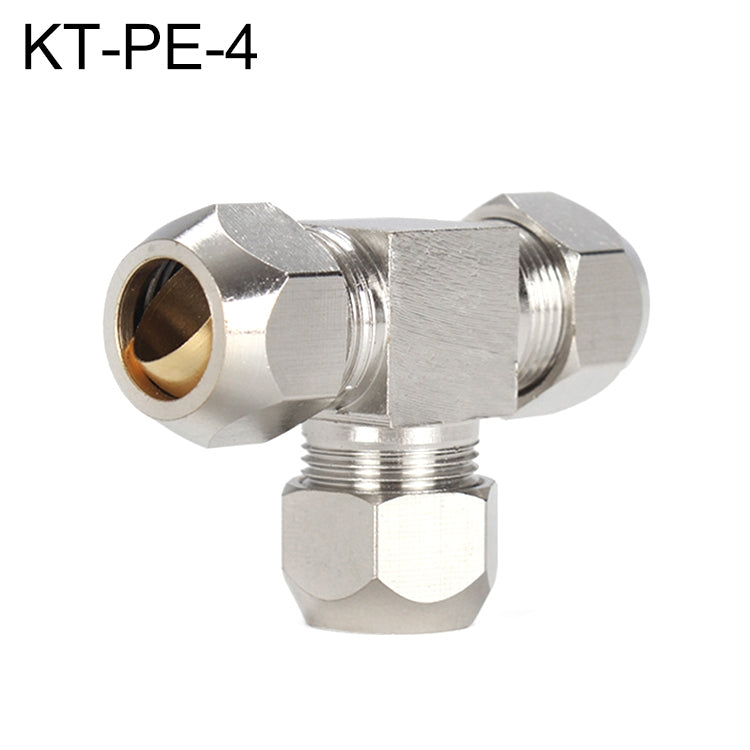 LAIZE Nickel Plated Copper T Type Tee Pneumatic Quick Fitting Copper Pipe Connector My Store