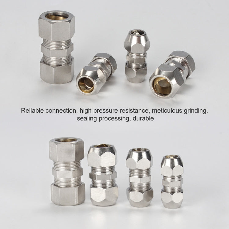 KT-PU-4 LAIZE Nickel Plated Copper Straight Pneumatic Quick Fitting Copper Pipe Connector My Store