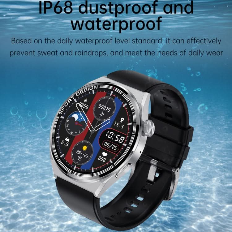 MD3MAX 1.39 inch Round Screen Steel Strap Smart Watch Supports Heart Rate Monitoring/Blood Oxygen Monitoring