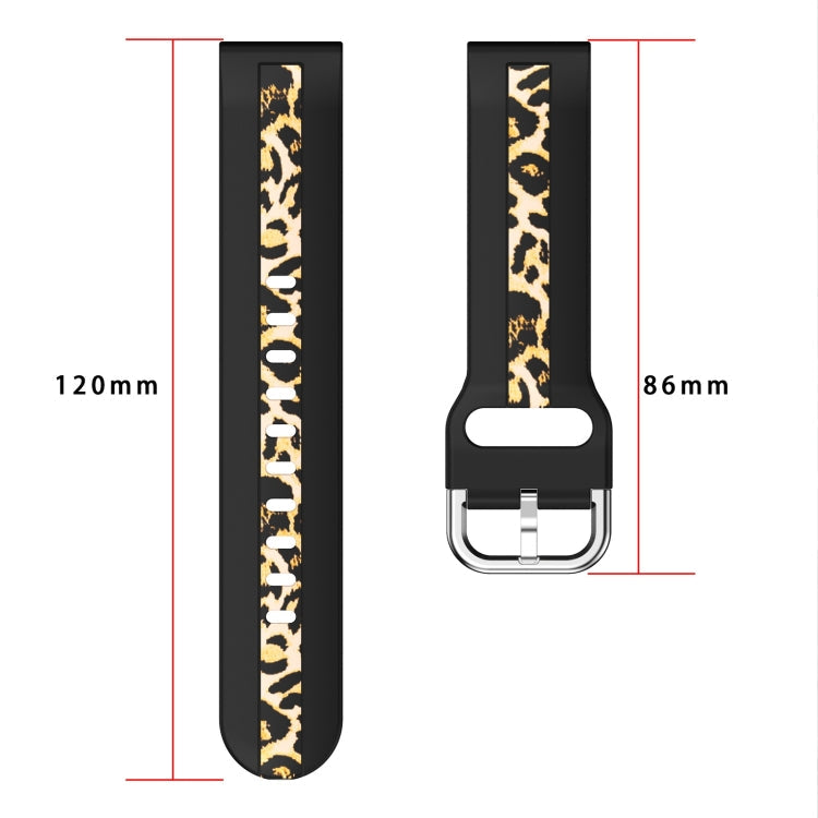 Vertical Grain Printing Silicone Watch Band