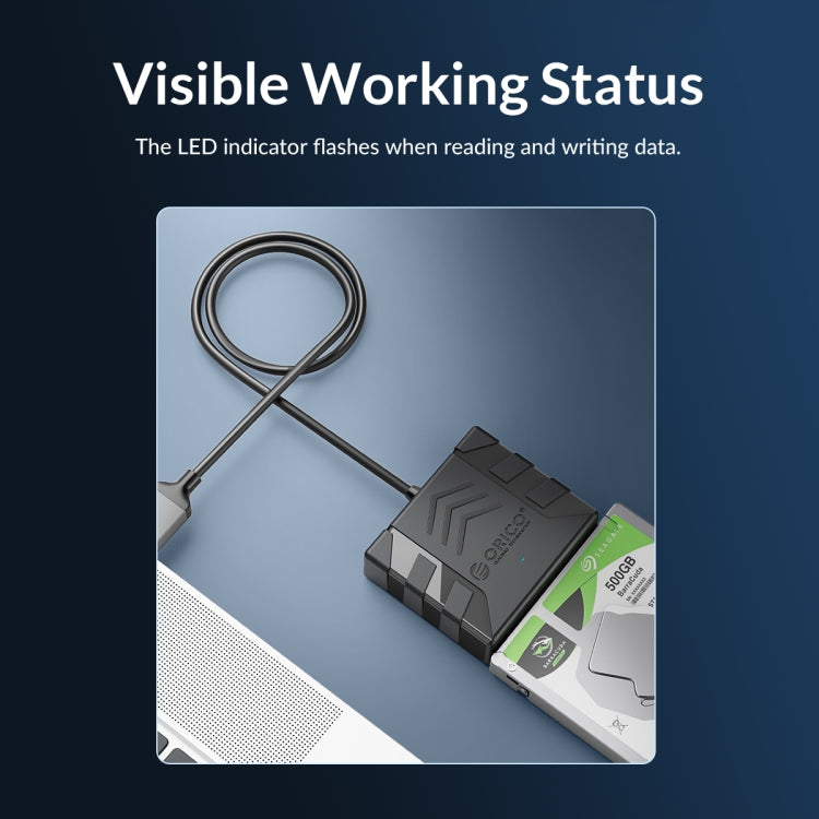 ORICO UTS1 Type-C / USB-C USB 3.0 2.5-inch SATA HDD Adapter with 12V 2A Power Adapter