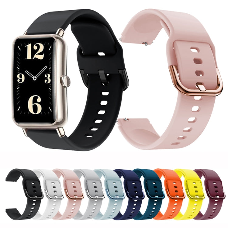 Color Buckle Silicone Watch Band