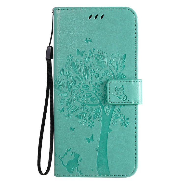 Tree & Cat Pattern Pressed Printing Horizontal Flip PU Leather Case with Holder & Card Slots & Wallet & Lanyard, Series 6 My Store