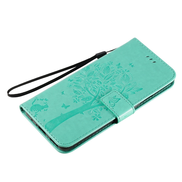 Tree & Cat Pattern Pressed Printing Horizontal Flip PU Leather Case with Holder & Card Slots & Wallet & Lanyard, Series 6 My Store