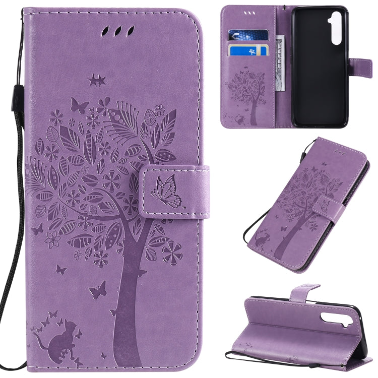 Tree & Cat Pattern Pressed Printing Horizontal Flip PU Leather Case with Holder & Card Slots & Wallet & Lanyard, Series 3 My Store