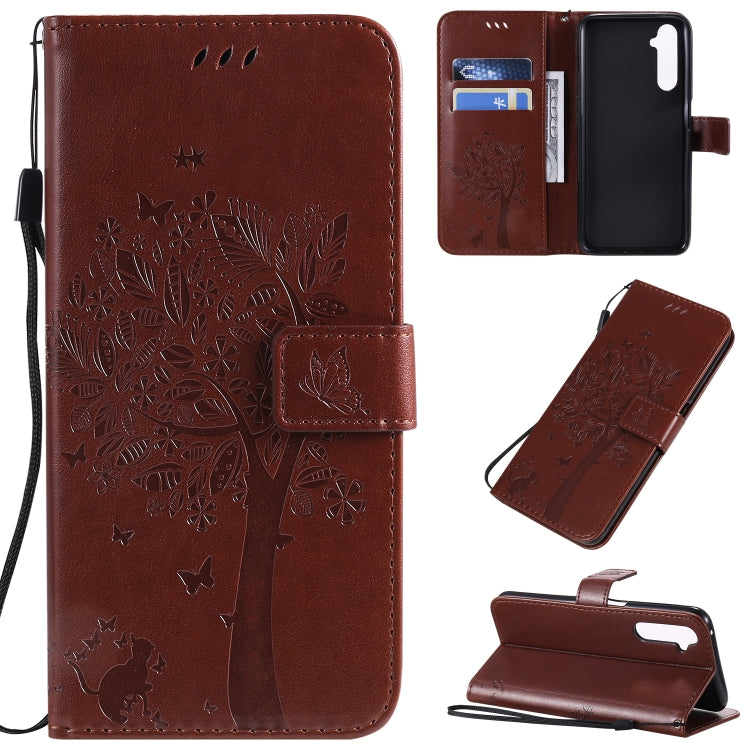 Tree & Cat Pattern Pressed Printing Horizontal Flip PU Leather Case with Holder & Card Slots & Wallet & Lanyard, Series 3 My Store