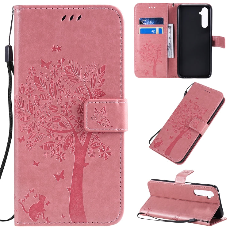 Tree & Cat Pattern Pressed Printing Horizontal Flip PU Leather Case with Holder & Card Slots & Wallet & Lanyard, Series 3 My Store