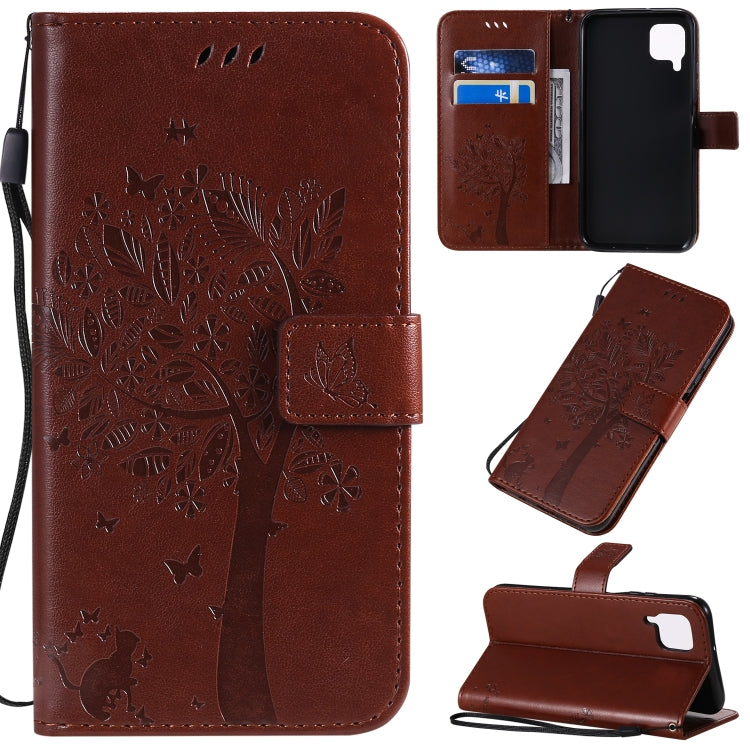 Tree & Cat Pattern Pressed Printing Horizontal Flip PU Leather Case with Holder & Card Slots & Wallet & Lanyard, Series 4 My Store