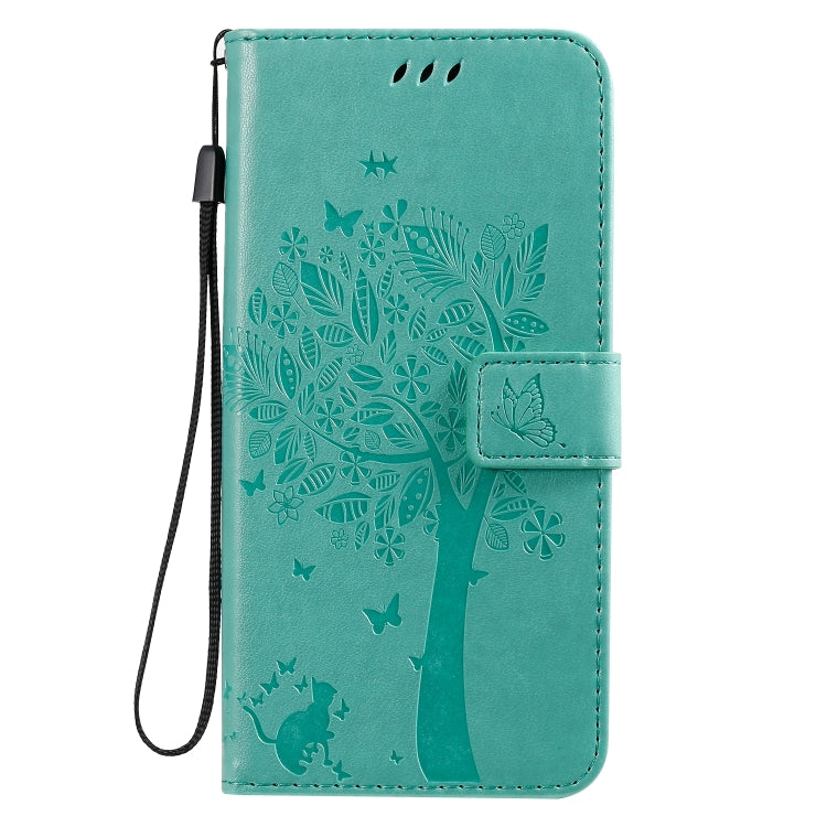 Tree & Cat Pattern Pressed Printing Horizontal Flip PU Leather Case with Holder & Card Slots & Wallet & Lanyard, Series 1 My Store