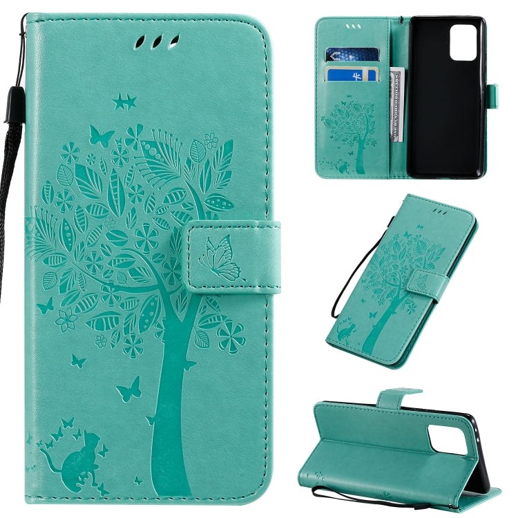 Tree & Cat Pattern Pressed Printing Horizontal Flip PU Leather Case with Holder & Card Slots & Wallet & Lanyard, Series 6 My Store