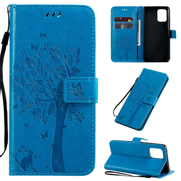 Tree & Cat Pattern Pressed Printing Horizontal Flip PU Leather Case with Holder & Card Slots & Wallet & Lanyard, Series 6 My Store