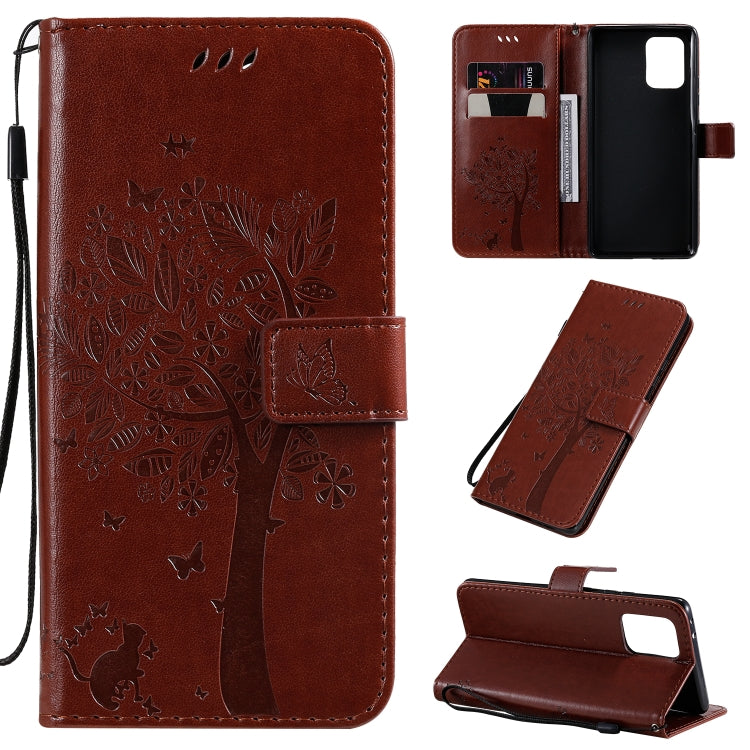 Tree & Cat Pattern Pressed Printing Horizontal Flip PU Leather Case with Holder & Card Slots & Wallet & Lanyard, Series 6 My Store