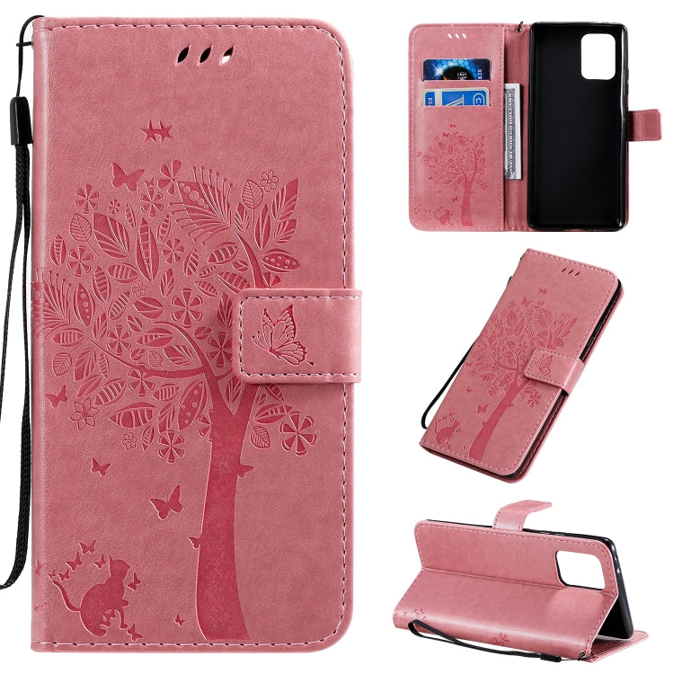 Tree & Cat Pattern Pressed Printing Horizontal Flip PU Leather Case with Holder & Card Slots & Wallet & Lanyard, Series 6 My Store