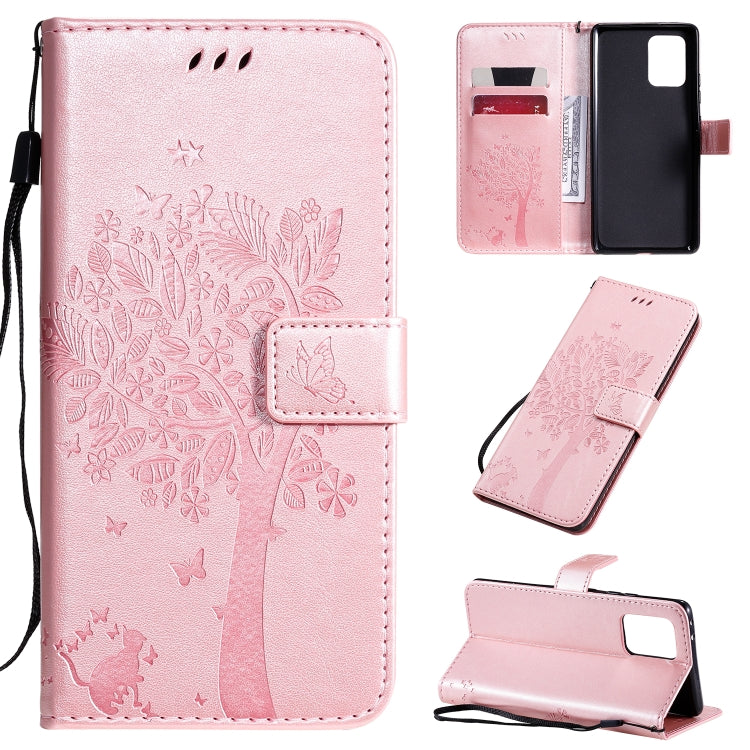 Tree & Cat Pattern Pressed Printing Horizontal Flip PU Leather Case with Holder & Card Slots & Wallet & Lanyard, Series 6 My Store