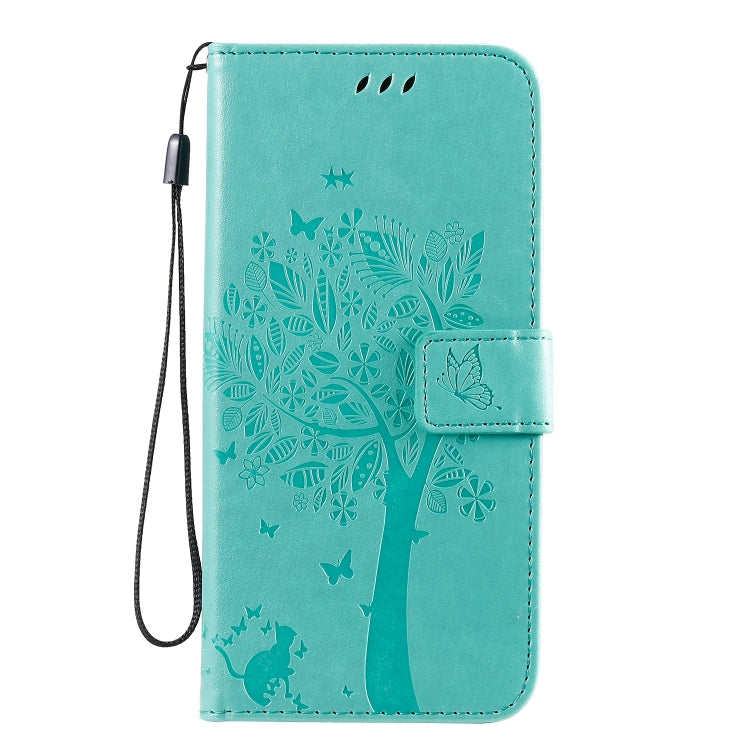 Tree & Cat Pattern Pressed Printing Horizontal Flip PU Leather Case with Holder & Card Slots & Wallet & Lanyard, Series 10 My Store