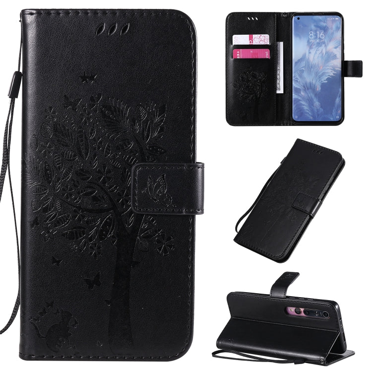 Tree & Cat Pattern Pressed Printing Horizontal Flip PU Leather Case with Holder & Card Slots & Wallet & Lanyard, Series 2 My Store