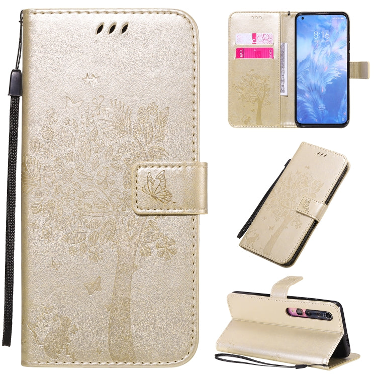 Tree & Cat Pattern Pressed Printing Horizontal Flip PU Leather Case with Holder & Card Slots & Wallet & Lanyard, Series 2 My Store