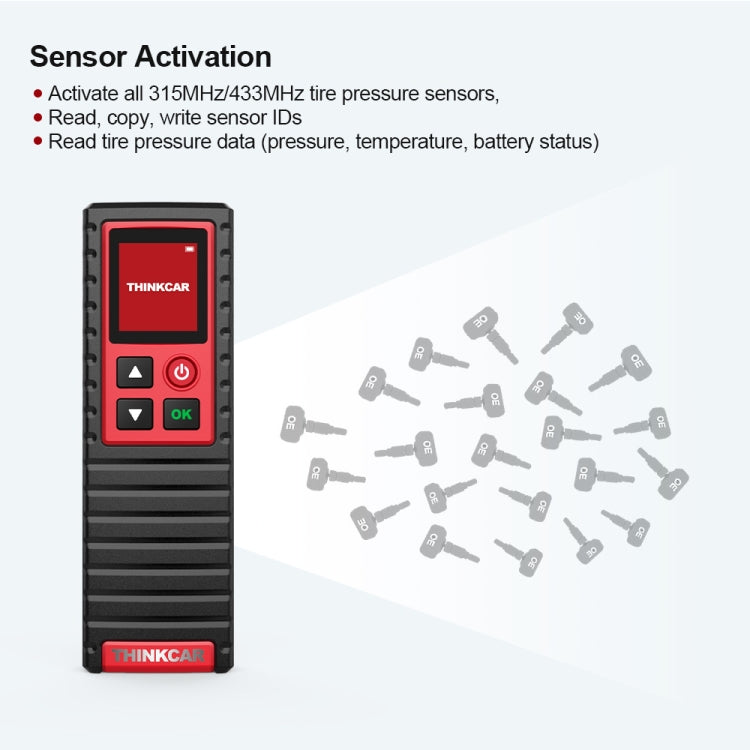 THINKCAR THINKTPMSG2 Car Tire Pressure Inspection Tool Reading Learning Sensor Activator Programming