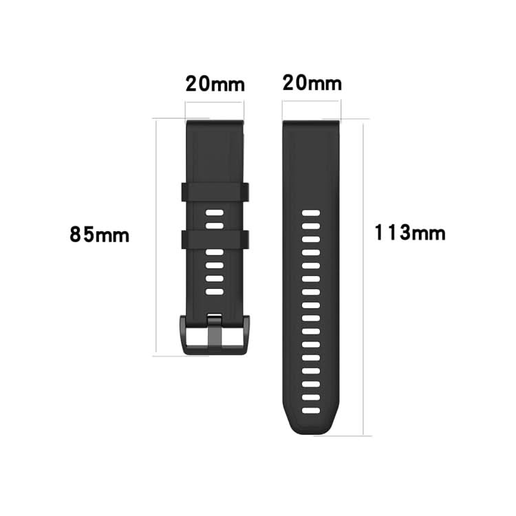 For Garmin Fenix 6S 20mm Quick Release Official Texture Wrist Strap Watchband