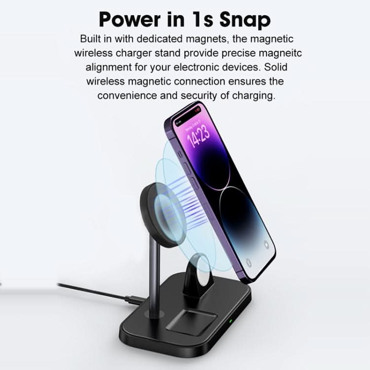 WA22 3 in 1 Magnetic Wireless Charger Phone Holder