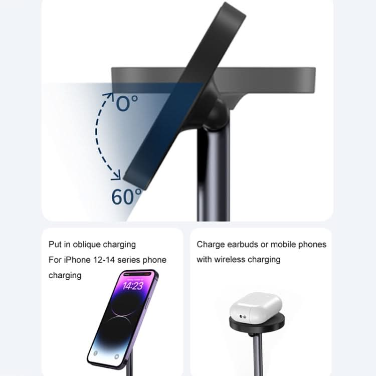 WA22 3 in 1 Magnetic Wireless Charger Phone Holder