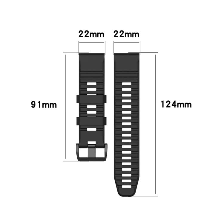 For Garmin Fenix 6 22mm Quick Release Official Texture Wrist Strap Watchband