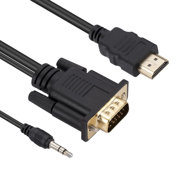 HDMI to VGA Adapter Cable with Audio, Length 1.8m My Store