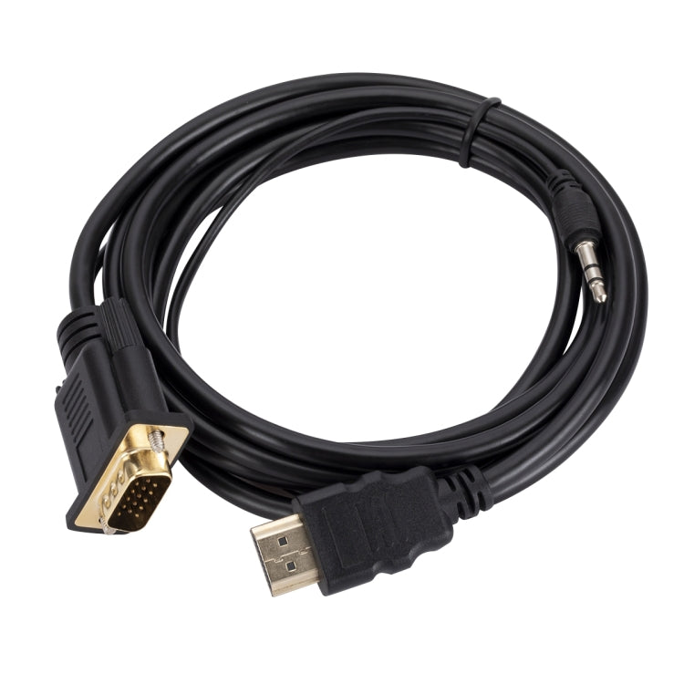 HDMI to VGA Adapter Cable with Audio, Length 1.8m My Store