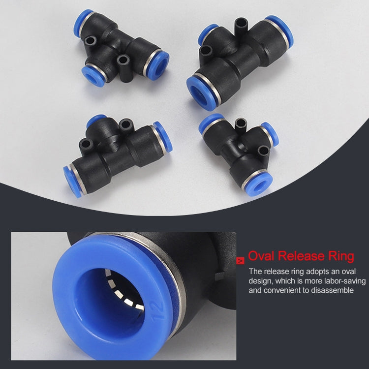 LAIZE 10pcs Plastic Y-type Tee Reducing Pneumatic Quick Fitting Connector My Store