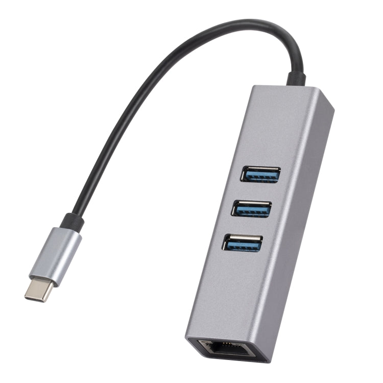 SL-030 USB-C / Type-C to Gigabit Ethernet RJ45 & 3 x USB 3.0 Adapter Converter HUB My Store