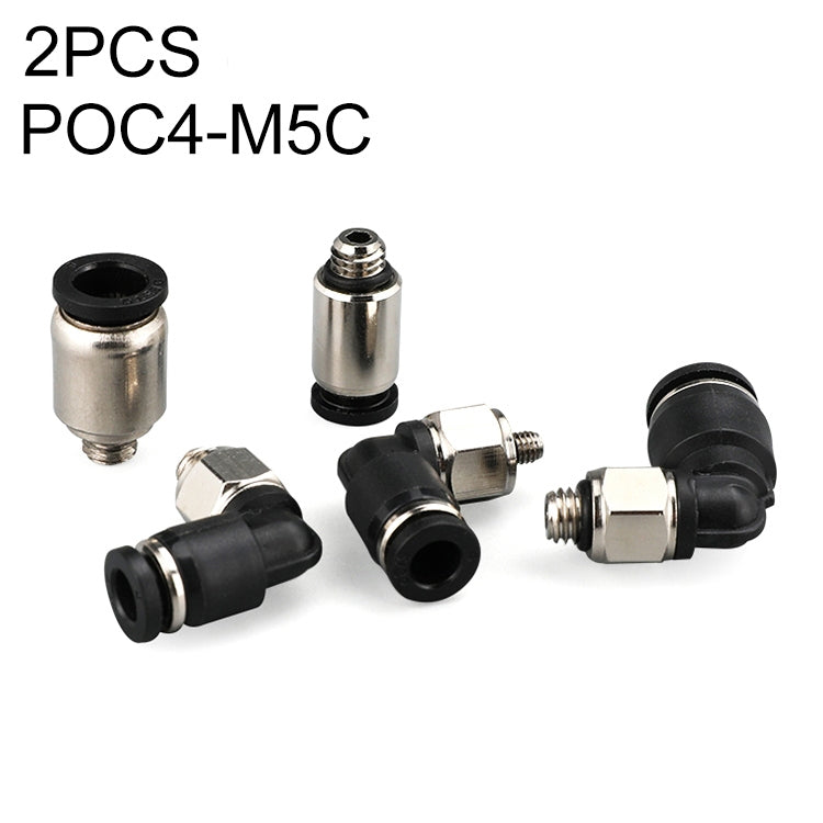 PL4-M3C LAIZE 2pcs Nickel Plated Copper Mini Pneumatic Quick Connector My Store