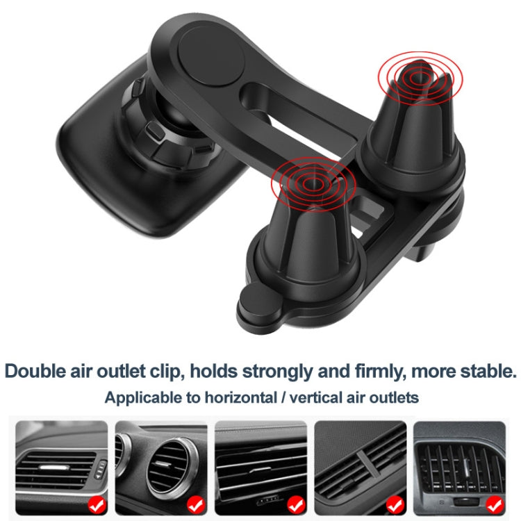 IMAK C5-F2 Dual Chip Air Outlet Magnetic Car Holder ÎҵÄÉ̵ê