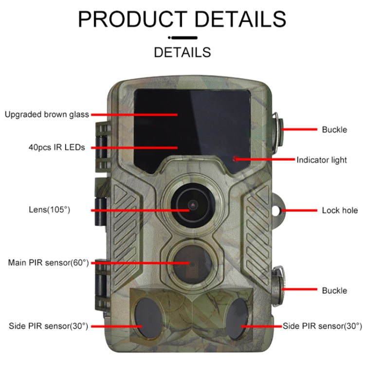 H881 21 Mega Pixels 2.4 inch TFT Screen Hunting Trail Camera Reluova