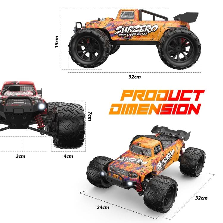 9500E 1:16 Full Scale Remote Control 4WD High Speed Car Reluova