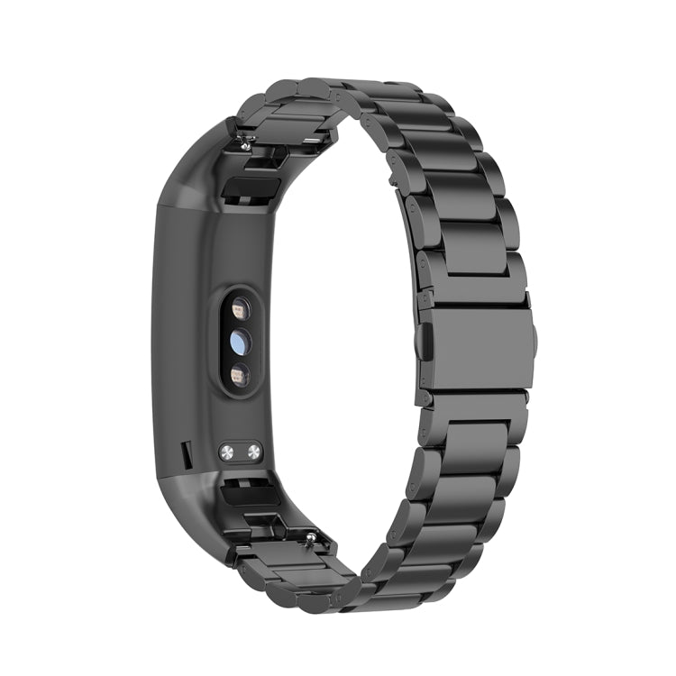 For Huawei Honor Band 4 (CRS-B19) / Honor Band 5 (CRS-B19S) Three Beads Steel Wrist Strap Watchband