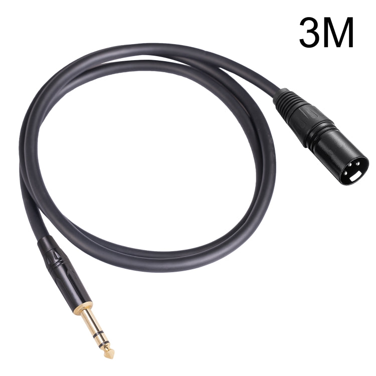 TC145BK19 6.35mm 1/4 inch TRS Male to XLR 3pin Male Audio Cable